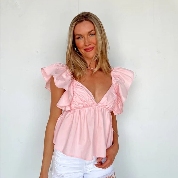 White Charleston Style Top, perfect for game days! - Picture 2 of 2